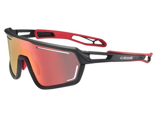 Cébé S'Track Vision Black Red Matte | Gafas para esquí y nieve